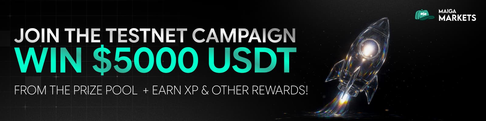 Maiga Markets Testnet Banner